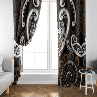 Aotearoa Kati Mamoe Window Curtain Maori Tribal Pattern LT05 - Polynesian Pride