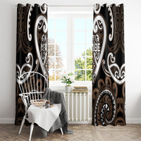 Aotearoa Kati Mamoe Window Curtain Maori Tribal Pattern LT05 - Polynesian Pride