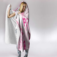 Breast Cancer Pink Out Hooded Blanket Polynesian Art Tattoo White Version LT05 - Polynesian Pride
