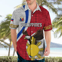 Personalized Philippines Hawaiian Shirt The Eight-Rayed Sun Bald Eagle Polynesian Pattern LT05 - Polynesian Pride