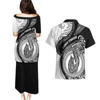 Go Fishing Couples Matching Puletasi Dress and Hawaiian Shirt Polynesian Pattern LT05 - Polynesian Pride