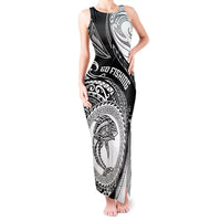 Go Fishing Tank Maxi Dress Polynesian Pattern LT05 Women Black - Polynesian Pride