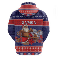 Samoa Christmas Hoodie Samoan Santa Claus Manuia Le Kerisimasi