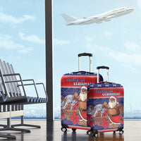Samoa Christmas Luggage Cover Samoan Santa Claus Manuia Le Kerisimasi