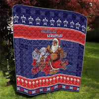 Samoa Christmas Quilt Samoan Santa Claus Manuia Le Kerisimasi LT05 - Polynesian Pride