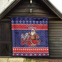 Samoa Christmas Quilt Samoan Santa Claus Manuia Le Kerisimasi LT05 - Polynesian Pride