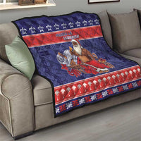 Samoa Christmas Quilt Samoan Santa Claus Manuia Le Kerisimasi LT05 - Polynesian Pride