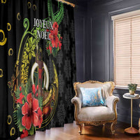 Love Vanuatu Christmas Window Curtain God Yumi Polynesian Tribal Pattern