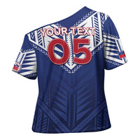 Super Toa Samoa Rugby Custom Cross Shoulder Shirt Warrior Spirit LT05