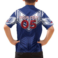 Super Toa Samoa Rugby Custom Family Matching Puletasi and Hawaiian Shirt Warrior Spirit LT05