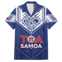 Super Toa Samoa Rugby Custom Family Matching Tank Maxi Dress and Hawaiian Shirt Warrior Spirit LT05