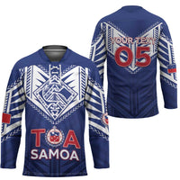 Super Toa Samoa Rugby Custom Hockey Jersey Warrior Spirit LT05