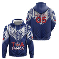 Super Toa Samoa Rugby Custom Hoodie Warrior Spirit LT05