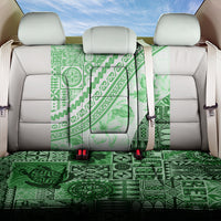 Hawaiian Tapa Back Car Seat Cover Traditional Vintage Pattern Green LT05 One Size Green - Polynesian Pride