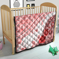 Hawaiian Tapa Quilt Traditional Vintage Pattern Red LT05 - Polynesian Pride