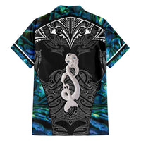 New Zealand Aotearoa Hawaiian Shirt Maori Taniwha Paua Shell