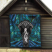 New Zealand Aotearoa Quilt Maori Taniwha Paua Shell LT05 - Polynesian Pride