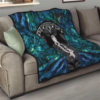 New Zealand Aotearoa Quilt Maori Taniwha Paua Shell LT05 - Polynesian Pride