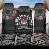 Samoa Black Saturday Back Car Seat Cover Samoa For Samoans LT05 One Size Black - Polynesian Pride