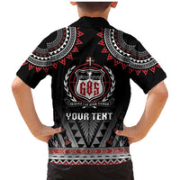 Personalised Samoa Black Saturday Family Matching Mermaid Dress and Hawaiian Shirt Samoa For Samoans