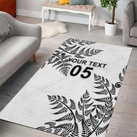 Custom New Zealand Football Area Rug Aotearoa Pride - Polynesian Pride