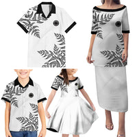 Custom New Zealand Football Family Matching Puletasi and Hawaiian Shirt Aotearoa Pride - Polynesian Pride