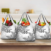 Custom New Zealand Football Grocery Bag Aotearoa Pride LT05 3-pack One Size White - Polynesian Pride