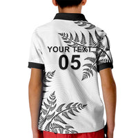 Custom New Zealand Football Kid Polo Shirt Aotearoa Pride LT05 - Polynesian Pride