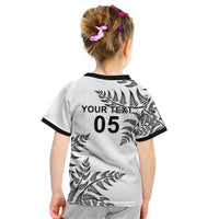 Custom New Zealand Football Kid T Shirt Aotearoa Pride LT05 - Polynesian Pride