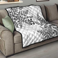 Custom New Zealand Football Quilt Aotearoa Pride - Polynesian Pride