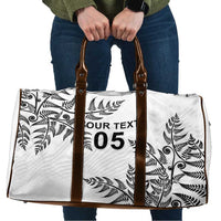 Custom New Zealand Football Travel Bag Aotearoa Pride LT05 White - Polynesian Pride