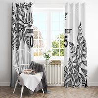 Custom New Zealand Football Window Curtain Aotearoa Pride LT05 - Polynesian Pride
