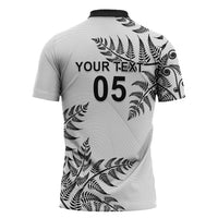 Custom New Zealand Football Zipper Polo Shirt Aotearoa Pride - Polynesian Pride