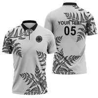 Custom New Zealand Football Zipper Polo Shirt Aotearoa Pride - Polynesian Pride