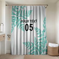 Custom New Zealand Football Bathroom Set Aotearoa Pride Aqua Version LT05 Shower Curtain Only Aqua - Polynesian Pride