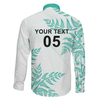 Custom New Zealand Football Family Matching Mermaid Dress and Hawaiian Shirt Aotearoa Pride Aqua Version - Polynesian Pride