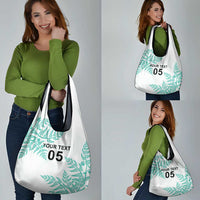 Custom New Zealand Football Grocery Bag Aotearoa Pride Aqua Version LT05 - Polynesian Pride