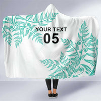 Custom New Zealand Football Hooded Blanket Aotearoa Pride Aqua Version LT05 One Size Aqua - Polynesian Pride