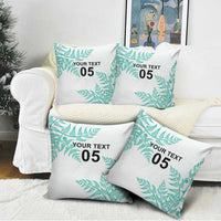 Custom New Zealand Football Pillow Cover Aotearoa Pride Aqua Version LT05 - Polynesian Pride
