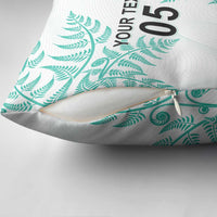 Custom New Zealand Football Pillow Cover Aotearoa Pride Aqua Version LT05 - Polynesian Pride