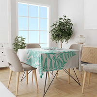 Custom New Zealand Football Tablecloth Aotearoa Pride Aqua Version LT05 - Polynesian Pride