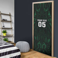 Custom New Zealand Fishing Door Cover Maori Tribal Pattern - Polynesian Pride