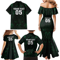 Custom New Zealand Fishing Family Matching Mermaid Dress and Hawaiian Shirt Maori Tribal Pattern - Polynesian Pride