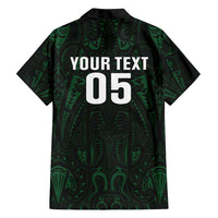 Custom New Zealand Fishing Family Matching Off Shoulder Maxi Dress and Hawaiian Shirt Maori Tribal Pattern - Polynesian Pride