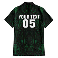 Custom New Zealand Fishing Family Matching Off Shoulder Short Dress and Hawaiian Shirt Maori Tribal Pattern - Polynesian Pride