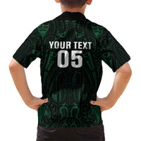 Custom New Zealand Fishing Family Matching Puletasi and Hawaiian Shirt Maori Tribal Pattern - Polynesian Pride