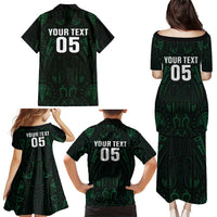 Custom New Zealand Fishing Family Matching Puletasi and Hawaiian Shirt Maori Tribal Pattern - Polynesian Pride