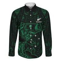 Custom New Zealand Fishing Family Matching Short Sleeve Bodycon Dress and Hawaiian Shirt Maori Tribal Pattern - Polynesian Pride