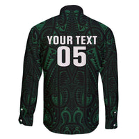 Custom New Zealand Fishing Family Matching Tank Maxi Dress and Hawaiian Shirt Maori Tribal Pattern - Polynesian Pride