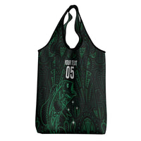 Custom New Zealand Fishing Grocery Bag Maori Tribal Pattern - Polynesian Pride